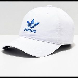 Adidas Women Originals White & Blue Strapback Hat